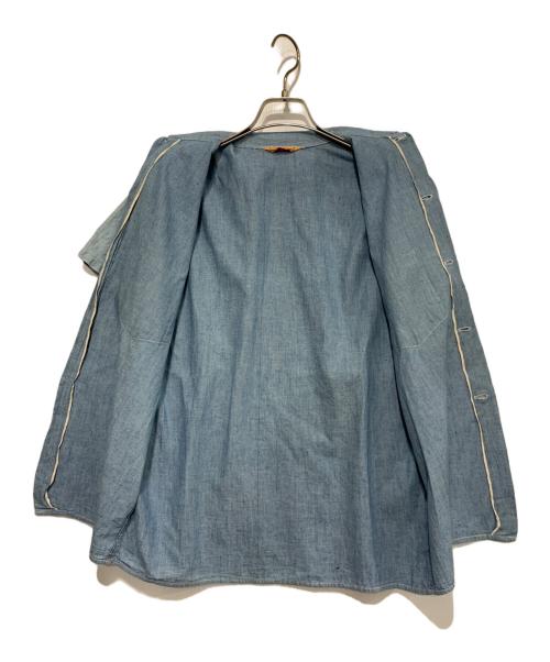 MANSIZE（マンサイズ）MANSIZE (マンサイズ) ヴィンテージシャツ ブルー サイズ:SIZE 14 1/2の古着・服飾アイテム