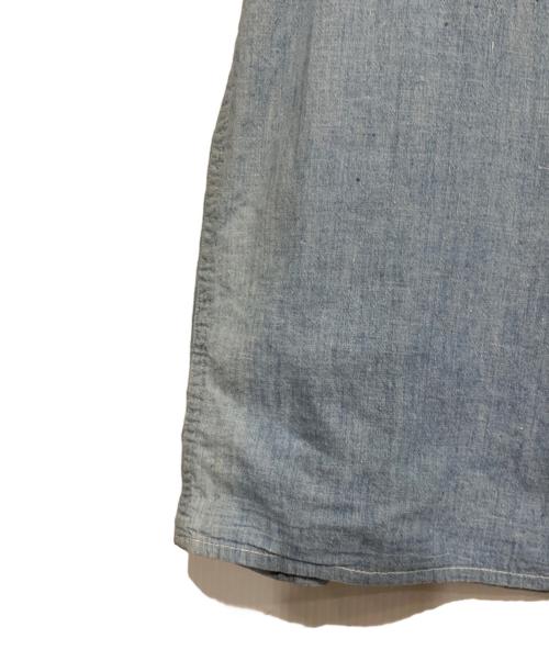 MANSIZE（マンサイズ）MANSIZE (マンサイズ) ヴィンテージシャツ ブルー サイズ:SIZE 14 1/2の古着・服飾アイテム