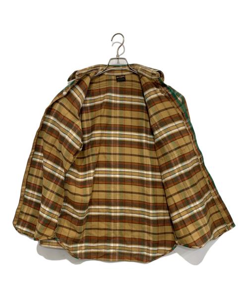 BIG YANK（ビッグヤンク）BIG YANK (ビッグヤンク) ヴィンテージネルシャツ ベージュ×グリーン サイズ:-の古着・服飾アイテム