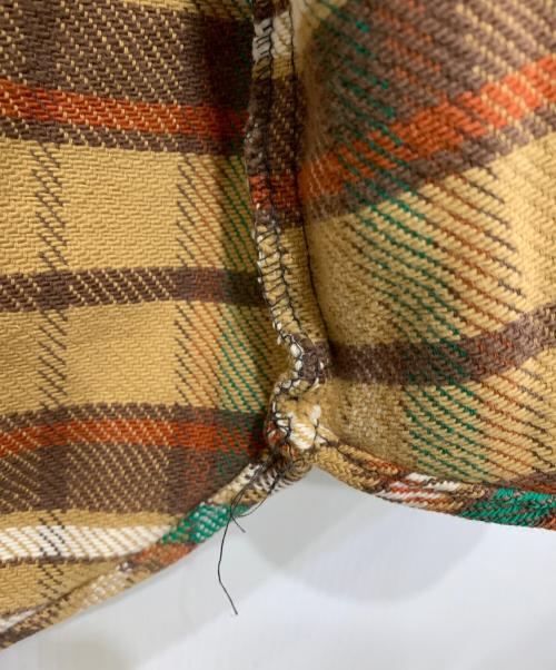 BIG YANK（ビッグヤンク）BIG YANK (ビッグヤンク) ヴィンテージネルシャツ ベージュ×グリーン サイズ:-の古着・服飾アイテム