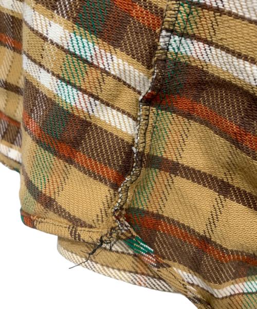 BIG YANK（ビッグヤンク）BIG YANK (ビッグヤンク) ヴィンテージネルシャツ ベージュ×グリーン サイズ:-の古着・服飾アイテム