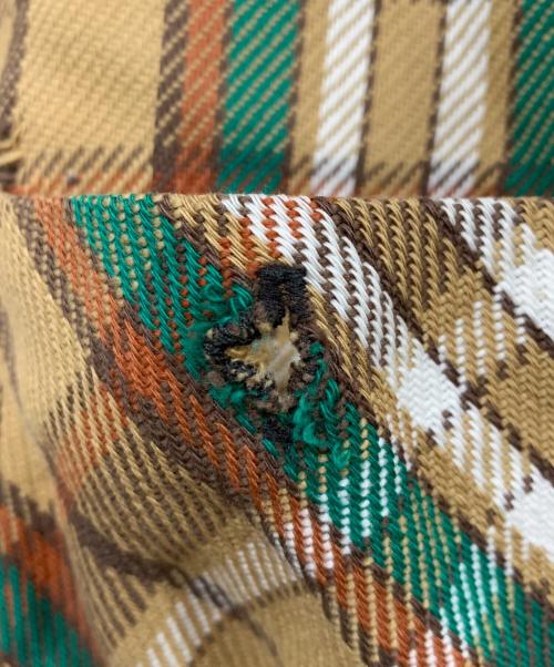 BIG YANK（ビッグヤンク）BIG YANK (ビッグヤンク) ヴィンテージネルシャツ ベージュ×グリーン サイズ:-の古着・服飾アイテム