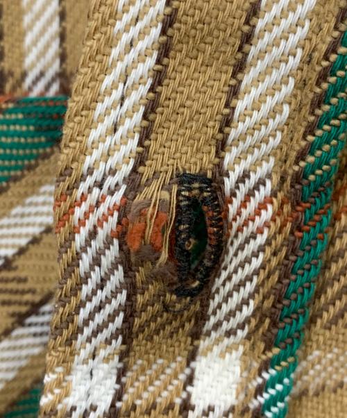 BIG YANK（ビッグヤンク）BIG YANK (ビッグヤンク) ヴィンテージネルシャツ ベージュ×グリーン サイズ:-の古着・服飾アイテム