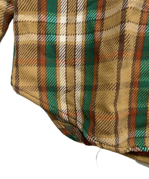 BIG YANK（ビッグヤンク）BIG YANK (ビッグヤンク) ヴィンテージネルシャツ ベージュ×グリーン サイズ:-の古着・服飾アイテム