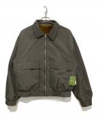 FREAK'S STOREフリークスストア）の古着「リバーシブルジップブルゾン」｜グレー×ブラウン