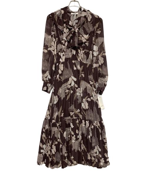 Snidel（スナイデル）Snidel (スナイデル) 花柄ワンピース ダークブラウン サイズ:SIZE1 未使用品の古着・服飾アイテム