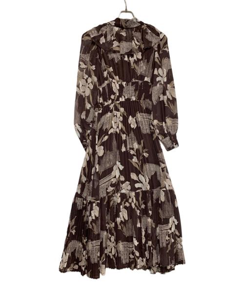 Snidel（スナイデル）Snidel (スナイデル) 花柄ワンピース ダークブラウン サイズ:SIZE1 未使用品の古着・服飾アイテム