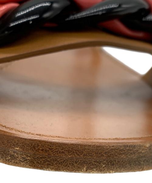 MIU MIU（ミュウミュウ）MIU MIU (ミュウミュウ) ストラップサンダル ブラウン×ピンク サイズ:36の古着・服飾アイテム