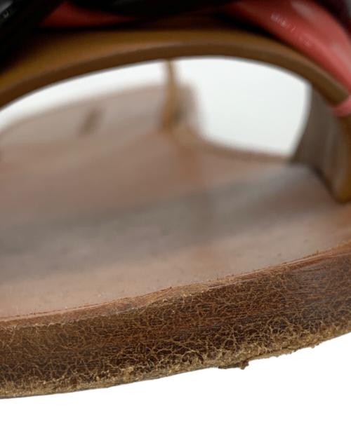 MIU MIU（ミュウミュウ）MIU MIU (ミュウミュウ) ストラップサンダル ブラウン×ピンク サイズ:36の古着・服飾アイテム