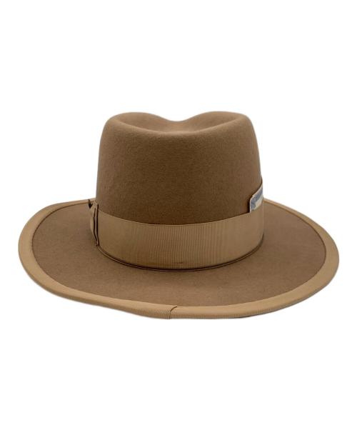 THE H.W.DOG&CO（ザエイチダブリュードッグアンドコー）THE H.W.DOG&CO (ザ エイチダブリュウ ドッグアンドコー) 中折れ帽 ブラウンの古着・服飾アイテム