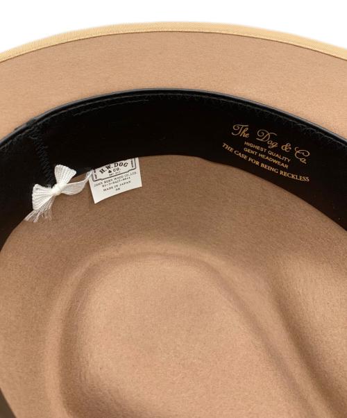 THE H.W.DOG&CO（ザエイチダブリュードッグアンドコー）THE H.W.DOG&CO (ザ エイチダブリュウ ドッグアンドコー) 中折れ帽 ブラウンの古着・服飾アイテム