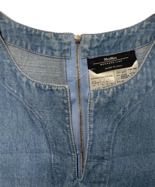 MaxMara（マックスマーラ）MaxMara (マックスマーラ) ノースリーブワンピース インディゴ サイズ:SIZE42の古着・服飾アイテム