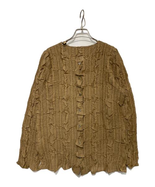 PEPLUM by YOSHIKI HISHINUMA（ペプラム バイ ヨシキヒシヌマ）PEPLUM by YOSHIKI HISHINUMA (ペプラム バイ ヨシキヒシヌマ) ブラウス ブラウン サイズ:Mの古着・服飾アイテム