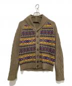 DSQUARED2ディースクエアード）の古着「カウチンニットカーディガン」｜ブラウン