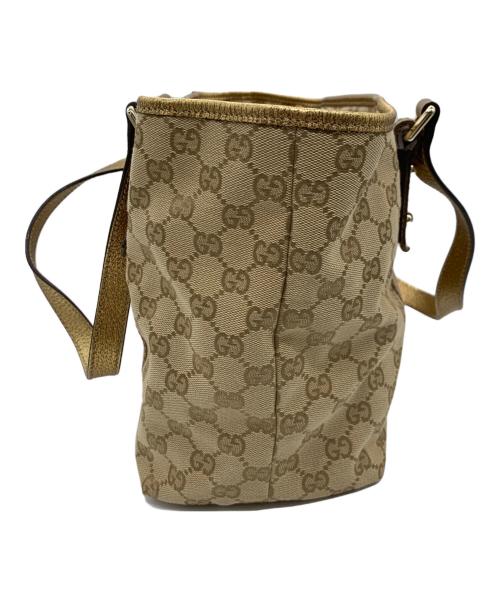 GUCCI（グッチ）GUCCI (グッチ) チャーム付トートバッグ ベージュの古着・服飾アイテム