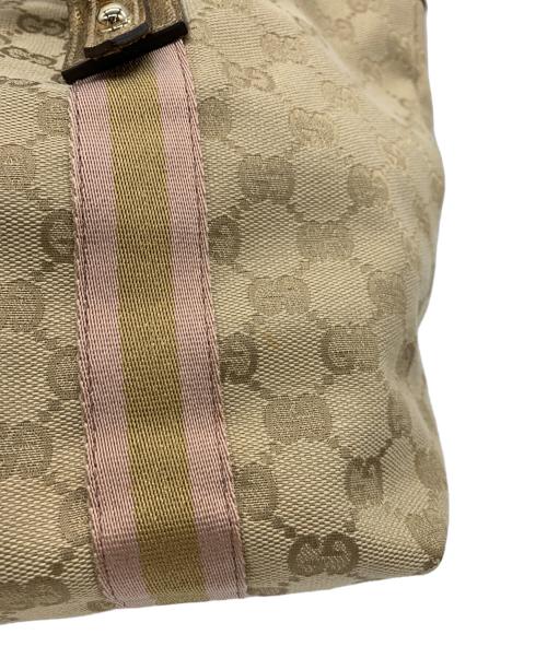 GUCCI（グッチ）GUCCI (グッチ) チャーム付トートバッグ ベージュの古着・服飾アイテム