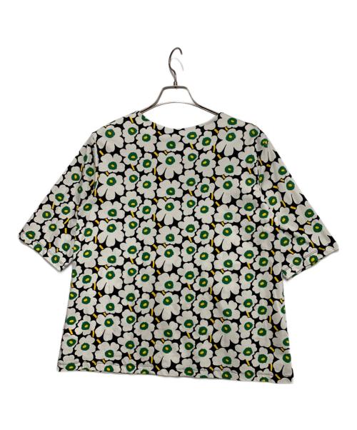 marimekko（マリメッコ）marimekko (マリメッコ) 半袖カットソー グリーン×ブラック サイズ:S 未使用品の古着・服飾アイテム