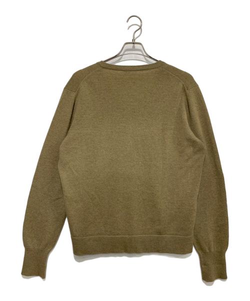 BOTTEGA VENETA（ボッテガベネタ）BOTTEGA VENETA (ボッテガベネタ) Vネックカシミヤニット カーキ サイズ:SIZE48の古着・服飾アイテム