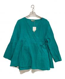 ichi（イチ）の古着「カシュクール麻ブラウス」｜ブルー