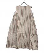 ICHI Antiquitesイチアンティークス）の古着「ワンピース」｜レッド×ベージュ