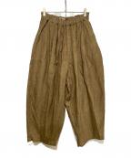 ICHI Antiquitesイチアンティークス）の古着「麻パンツ」｜ブラウン
