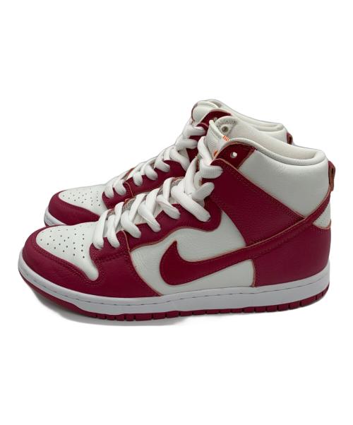 NIKE SB（ナイキエスビー）NIKE SB (ナイキエスビー) Dunk High Pro ホワイト×ピンク サイズ:28㎝の古着・服飾アイテム