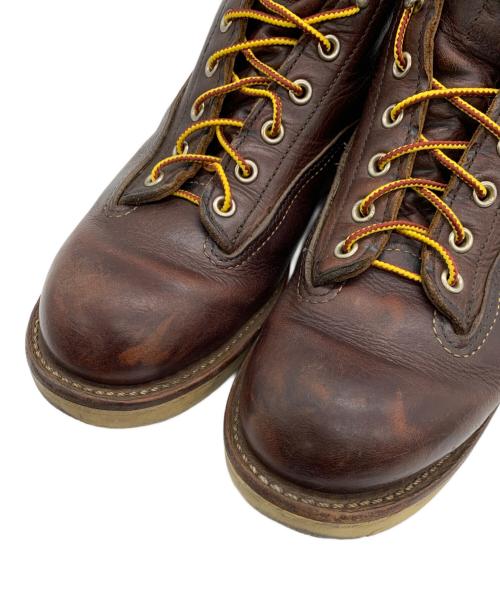 RED WING（レッドウィング）RED WING (レッドウィング) ラインマンブーツ ブラウン サイズ:27cmの古着・服飾アイテム