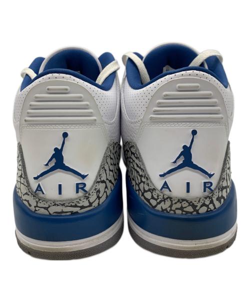 NIKE（ナイキ）NIKE (ナイキ) AIR JORDAN 3 RETRO ホワイト×ブルー サイズ:28の古着・服飾アイテム