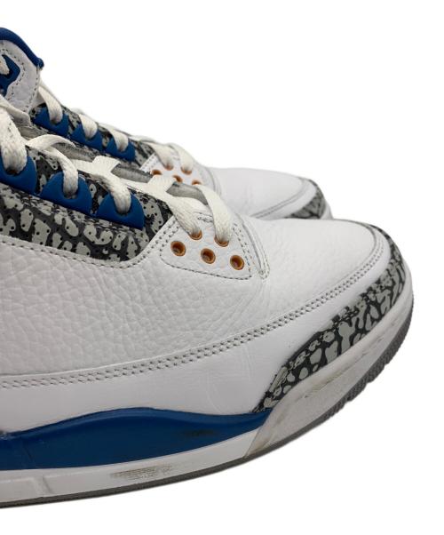 NIKE（ナイキ）NIKE (ナイキ) AIR JORDAN 3 RETRO ホワイト×ブルー サイズ:28の古着・服飾アイテム