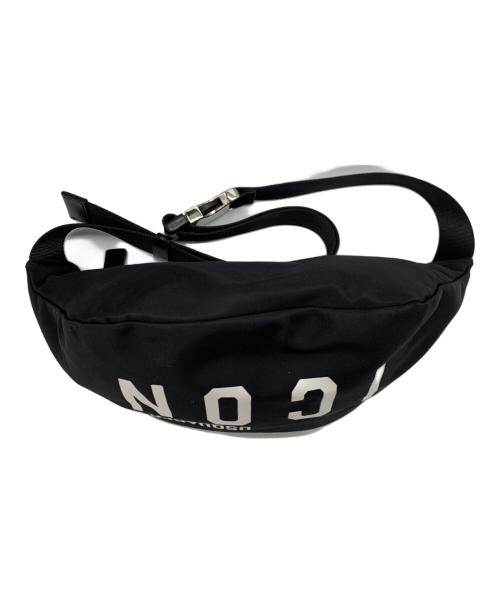 DSQUARED2（ディースクエアード）DSQUARED2 (ディースクエアード) ICONボディバッグ ブラックの古着・服飾アイテム