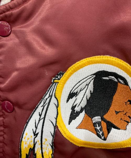 STARTER（スターター）STARTER (スターター) リバーシブルナイロンスタジャン バーガンディー×ブラック サイズ:Mの古着・服飾アイテム