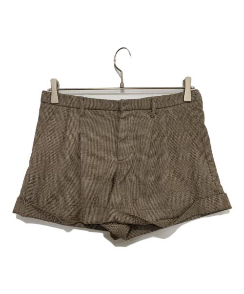 MIU MIU（ミュウミュウ）MIU MIU (ミュウミュウ) ショートパンツ ブラウン サイズ:SIZE38の古着・服飾アイテム