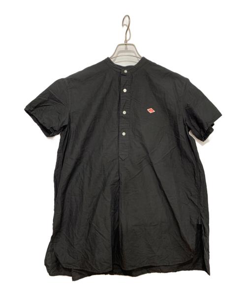 DANTON（ダントン）DANTON (ダントン) 半袖バンドカラーチュニックシャツ ブラック サイズ:Mの古着・服飾アイテム