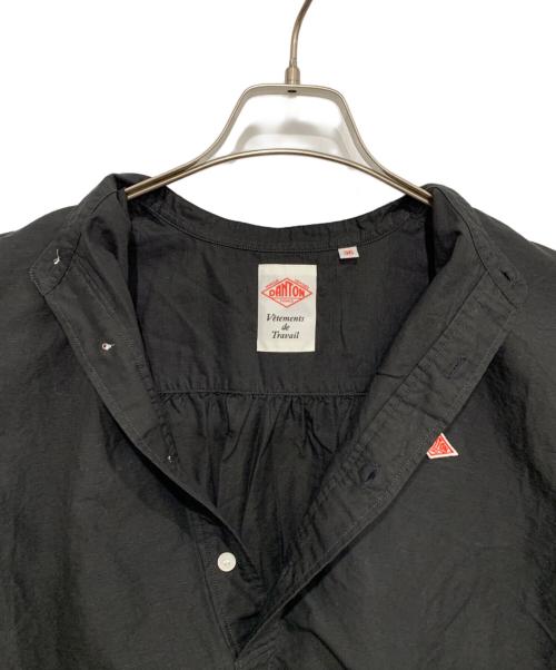 DANTON（ダントン）DANTON (ダントン) 半袖バンドカラーチュニックシャツ ブラック サイズ:Mの古着・服飾アイテム