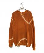 JOURNAL STANDARD relumeジャーナルスタンダード レリューム）の古着「ループメッシュクルーネックニット」｜オレンジ