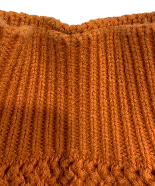 JOURNAL STANDARD relume（ジャーナルスタンダード レリューム）JOURNAL STANDARD relume (ジャーナルスタンダード レリューム) ループメッシュクルーネックニット オレンジ サイズ:Mの古着・服飾アイテム