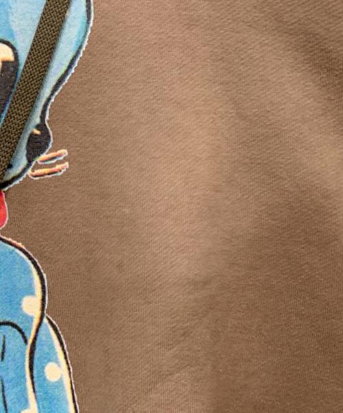 Vivienne Westwood（ヴィヴィアンウエストウッド）Vivienne Westwood (ヴィヴィアンウエストウッド) CATプリント裏毛パーカー ブラウン サイズ:Mの古着・服飾アイテム