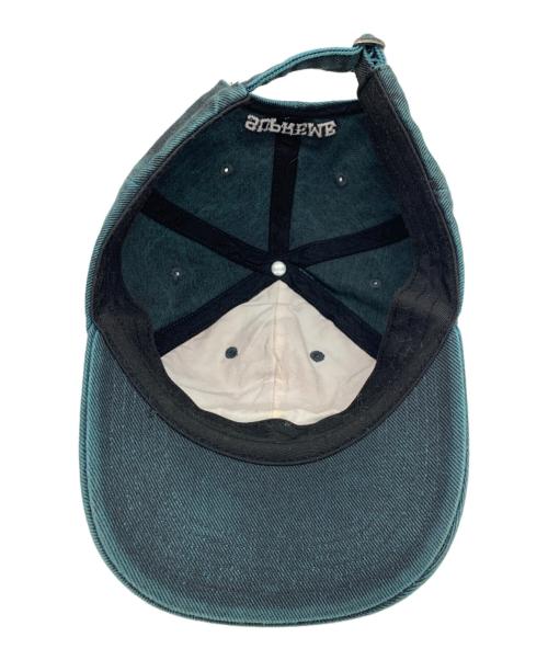 SUPREME（シュプリーム）Supreme (シュプリーム) ピグメントプリントロゴ刺繍キャップ ブルーの古着・服飾アイテム