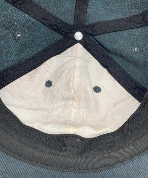 SUPREME（シュプリーム）Supreme (シュプリーム) ピグメントプリントロゴ刺繍キャップ ブルーの古着・服飾アイテム