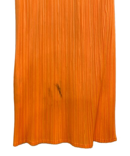 PLEATS PLEASE（プリーツプリーズ）PLEATS PLEASE (プリーツプリーズ) ノースリーブワンピース オレンジ サイズ:FREEの古着・服飾アイテム
