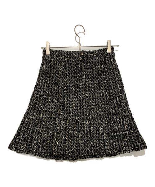 CHANEL（シャネル）CHANEL (シャネル) ミニスカート ブラック サイズ:SIZE40の古着・服飾アイテム