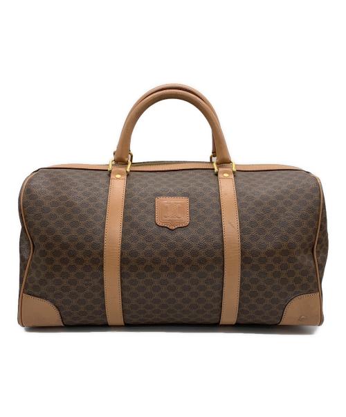 CELINE（セリーヌ）CELINE (セリーヌ) マカダム柄ボストンバッグ ブラウンの古着・服飾アイテム