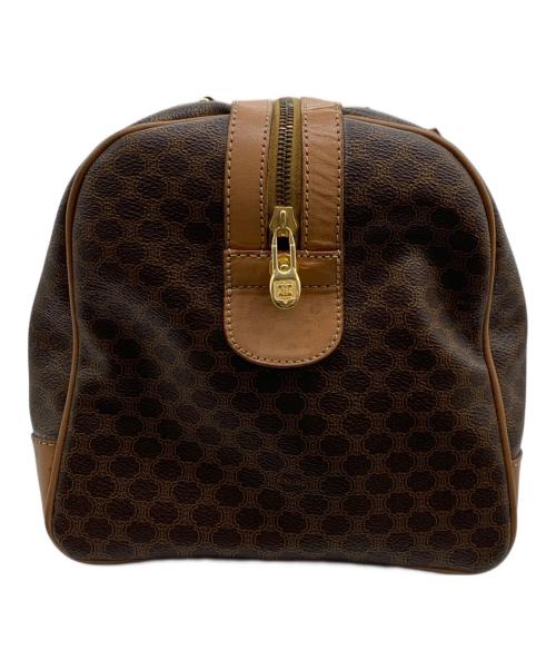 CELINE（セリーヌ）CELINE (セリーヌ) マカダム柄ボストンバッグ ブラウンの古着・服飾アイテム