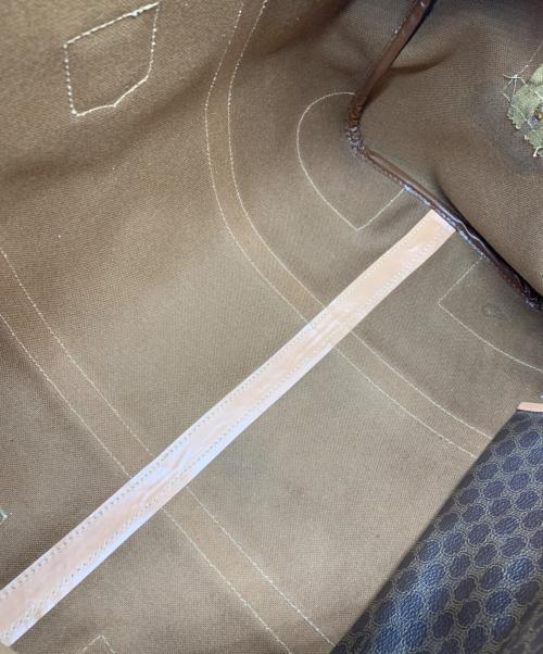 CELINE（セリーヌ）CELINE (セリーヌ) マカダム柄ボストンバッグ ブラウンの古着・服飾アイテム