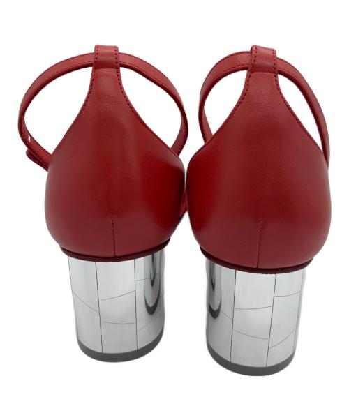 Salvatore Ferragamo（サルヴァトーレ フェラガモ）Salvatore Ferragamo (サルヴァトーレ フェラガモ) アンクルストラップサンダル レッド サイズ:24㎝の古着・服飾アイテム