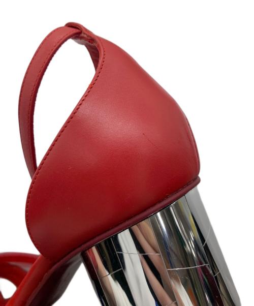 Salvatore Ferragamo（サルヴァトーレ フェラガモ）Salvatore Ferragamo (サルヴァトーレ フェラガモ) アンクルストラップサンダル レッド サイズ:24㎝の古着・服飾アイテム