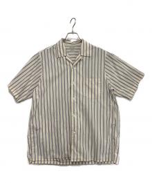 STEVEN ALAN（スティーブンアラン）の古着「ストライプシャツ」｜ベージュ