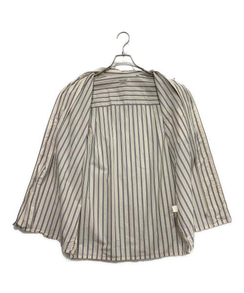 STEVEN ALAN（スティーブンアラン）STEVEN ALAN (スティーブンアラン) ストライプシャツ ベージュ サイズ:Lの古着・服飾アイテム