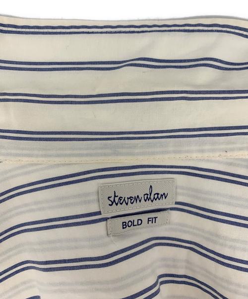 STEVEN ALAN（スティーブンアラン）STEVEN ALAN (スティーブンアラン) ストライプシャツ ベージュ サイズ:Lの古着・服飾アイテム