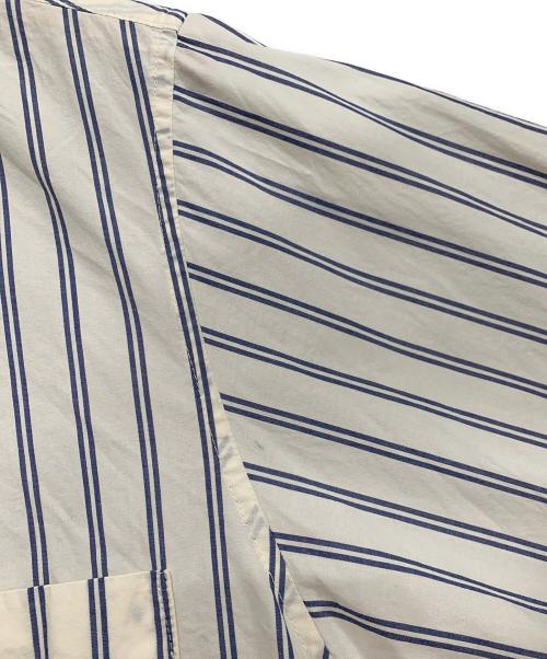 STEVEN ALAN（スティーブンアラン）STEVEN ALAN (スティーブンアラン) ストライプシャツ ベージュ サイズ:Lの古着・服飾アイテム